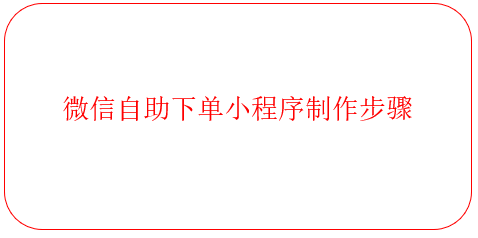 微信自助下单小程序制作步骤